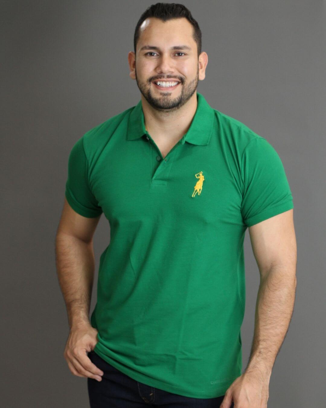 POLO CAMBRIDGE POLO VERDE PARA CABALLERO