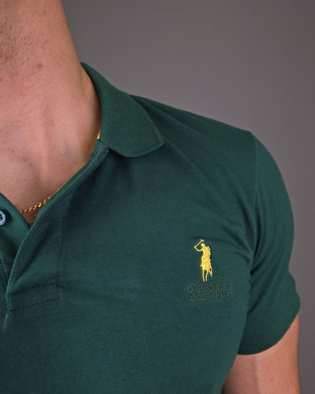 POLO CAMBRIDGE POLO VERDE OSCURO PARA CABALLERO