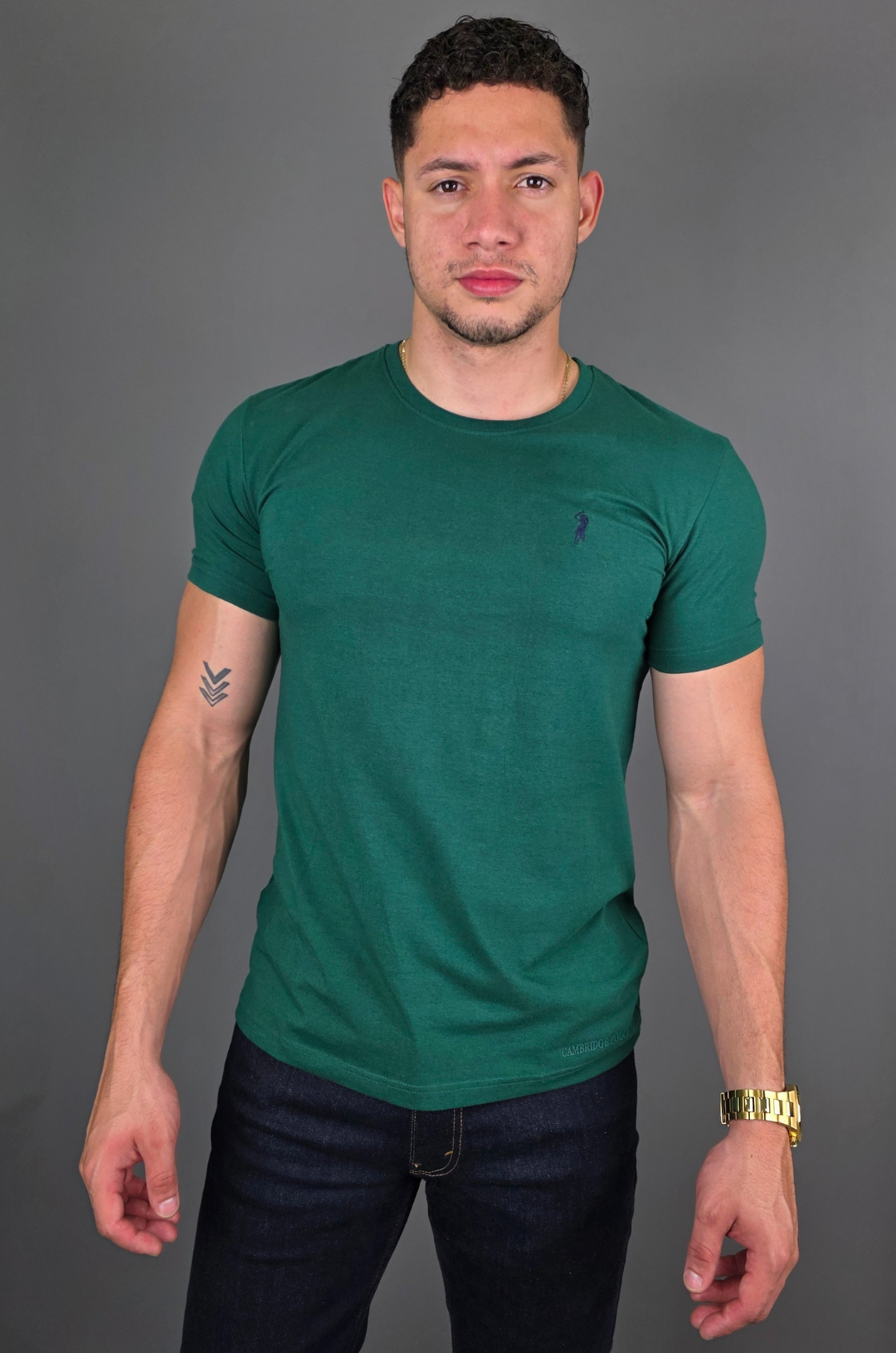 CAMISETA CAMBRIDGE POLO VERDE OSCURO PARA CABALLERO
