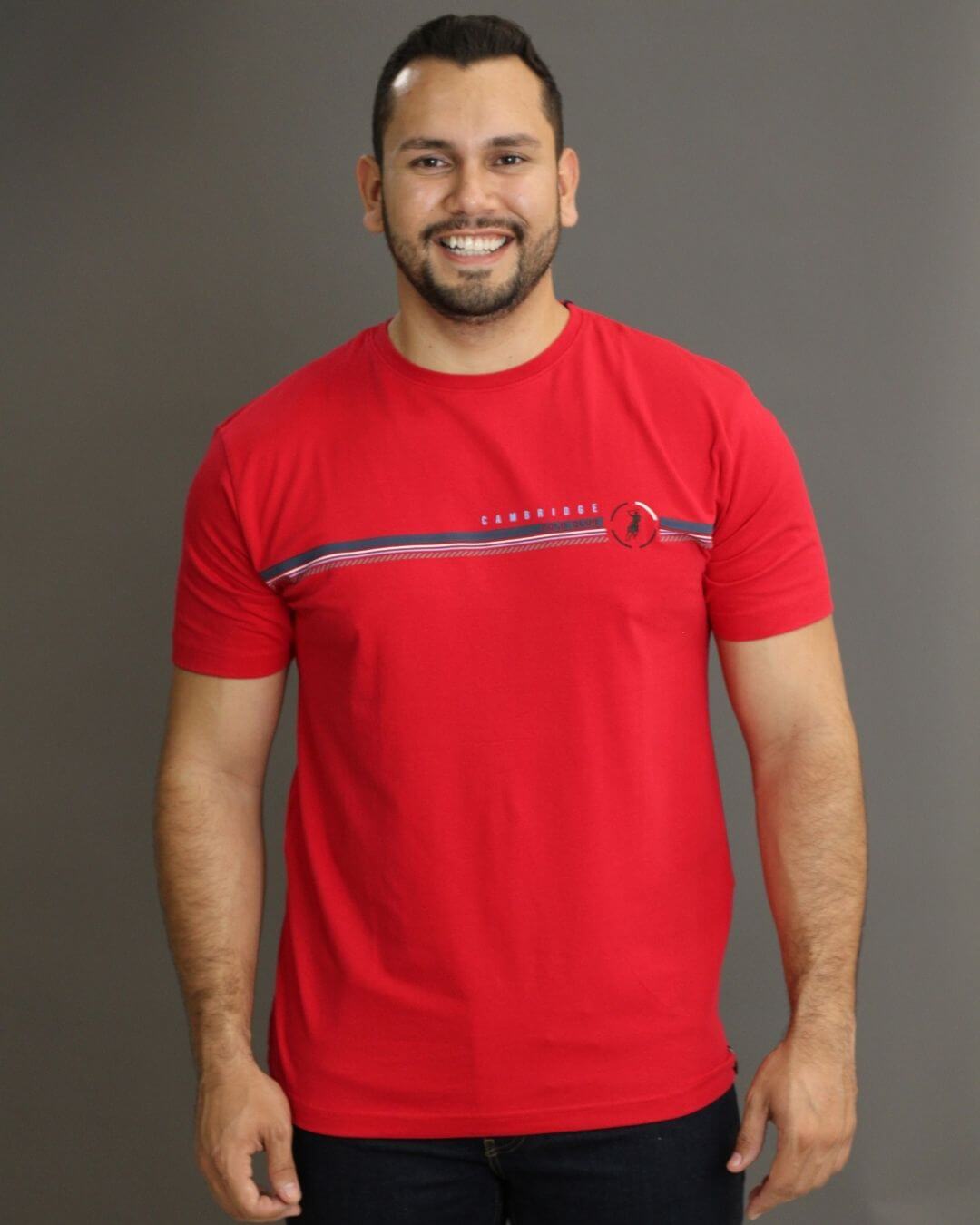 CAMISETA CAMBRIDGE POLO ROJA PARA CABALLERO