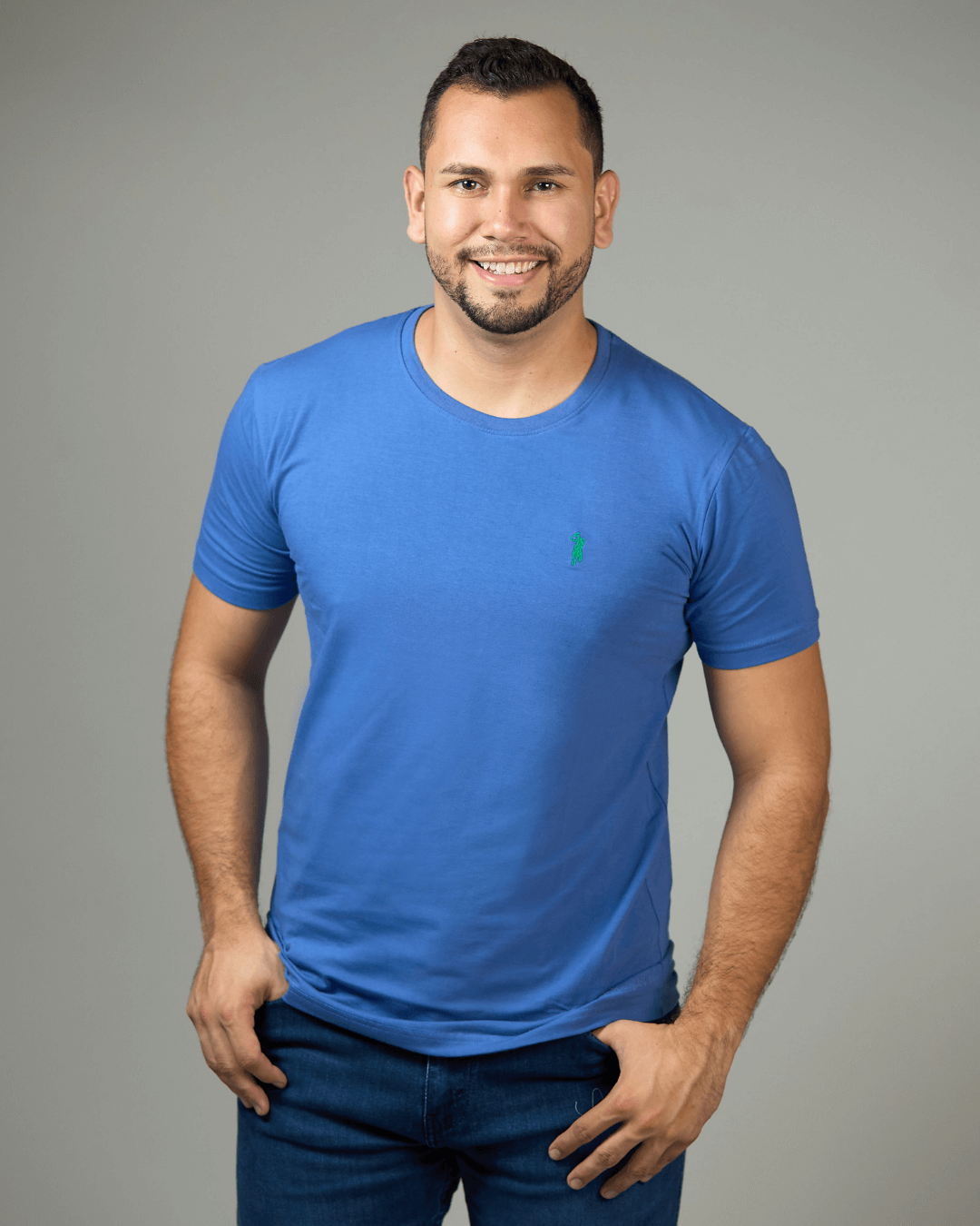 CAMISETA CAMBRIDGE POLO CELESTE OSCURO