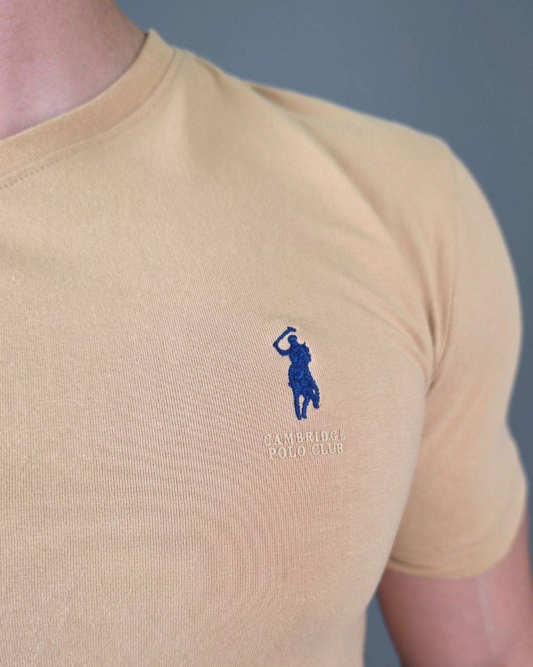 CAMISETA CAMBRIDGE POLO BEIGE PARA CABALLERO