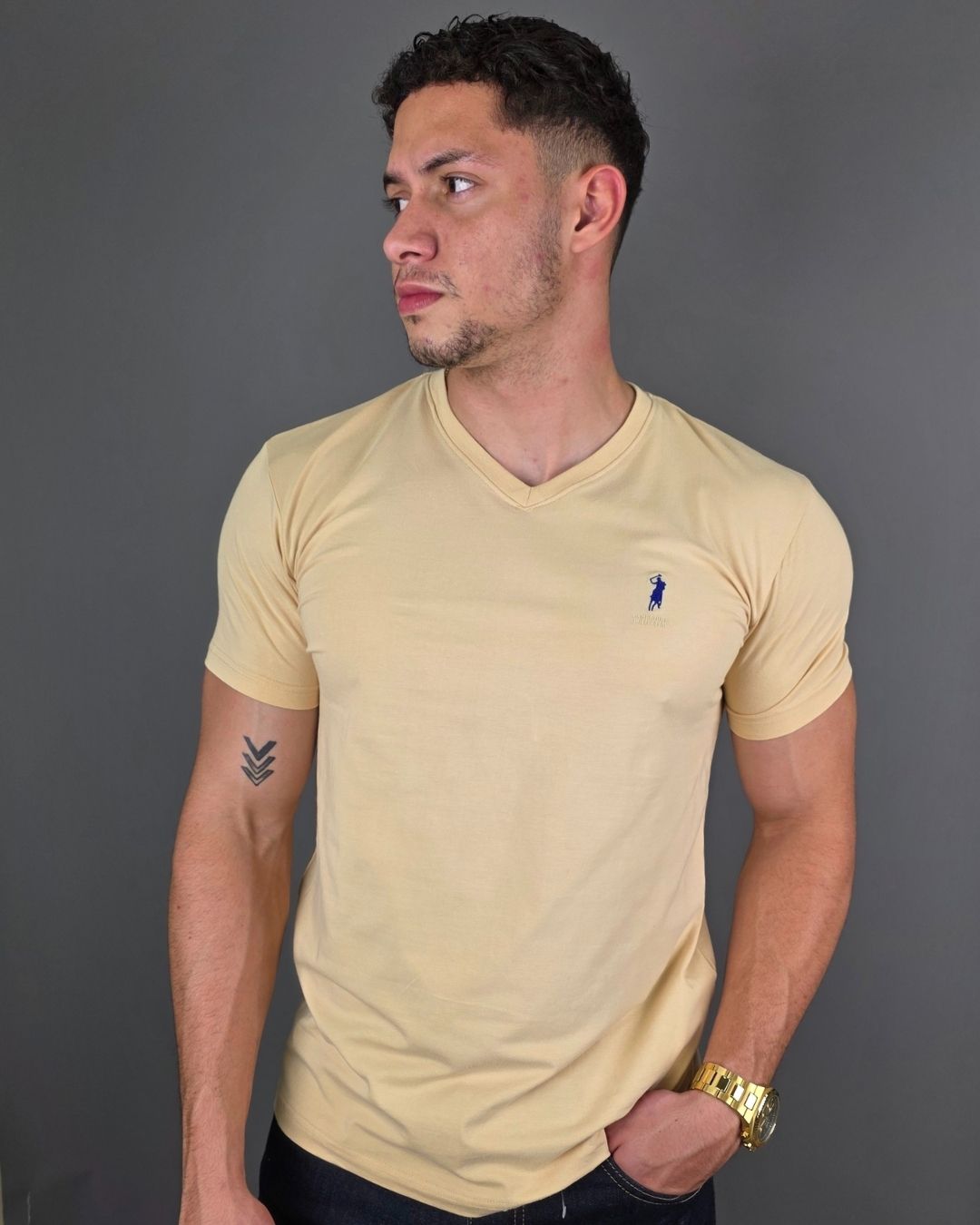 CAMISETA CAMBRIDGE POLO BEIGE PARA CABALLERO