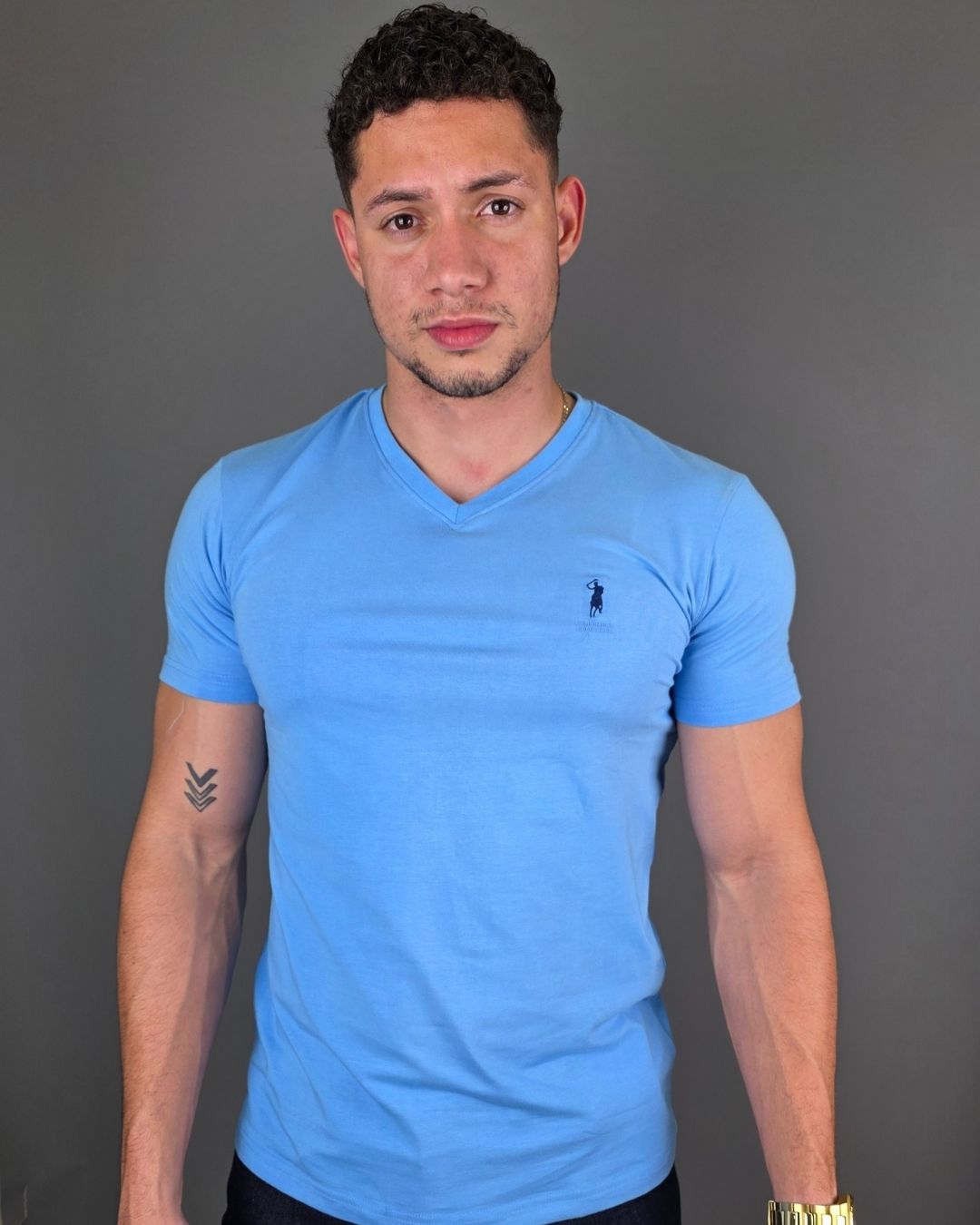 CAMISETA CAMBRIDGE POLO CELESTE PARA CABALLERO