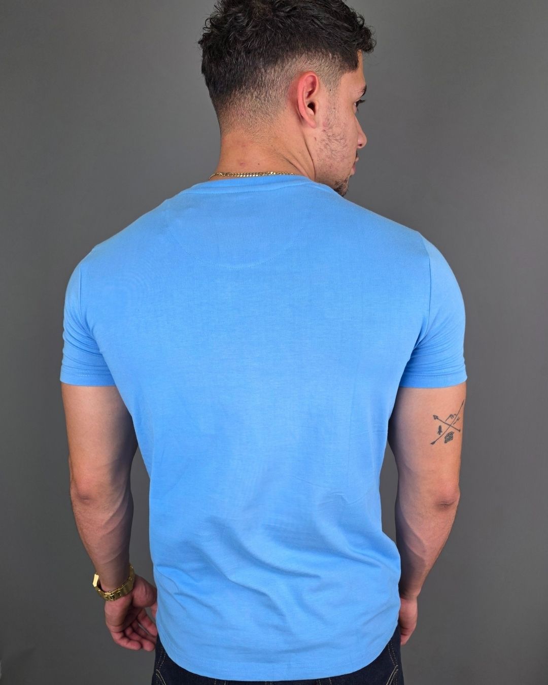 CAMISETA CAMBRIDGE POLO CELESTE PARA CABALLERO