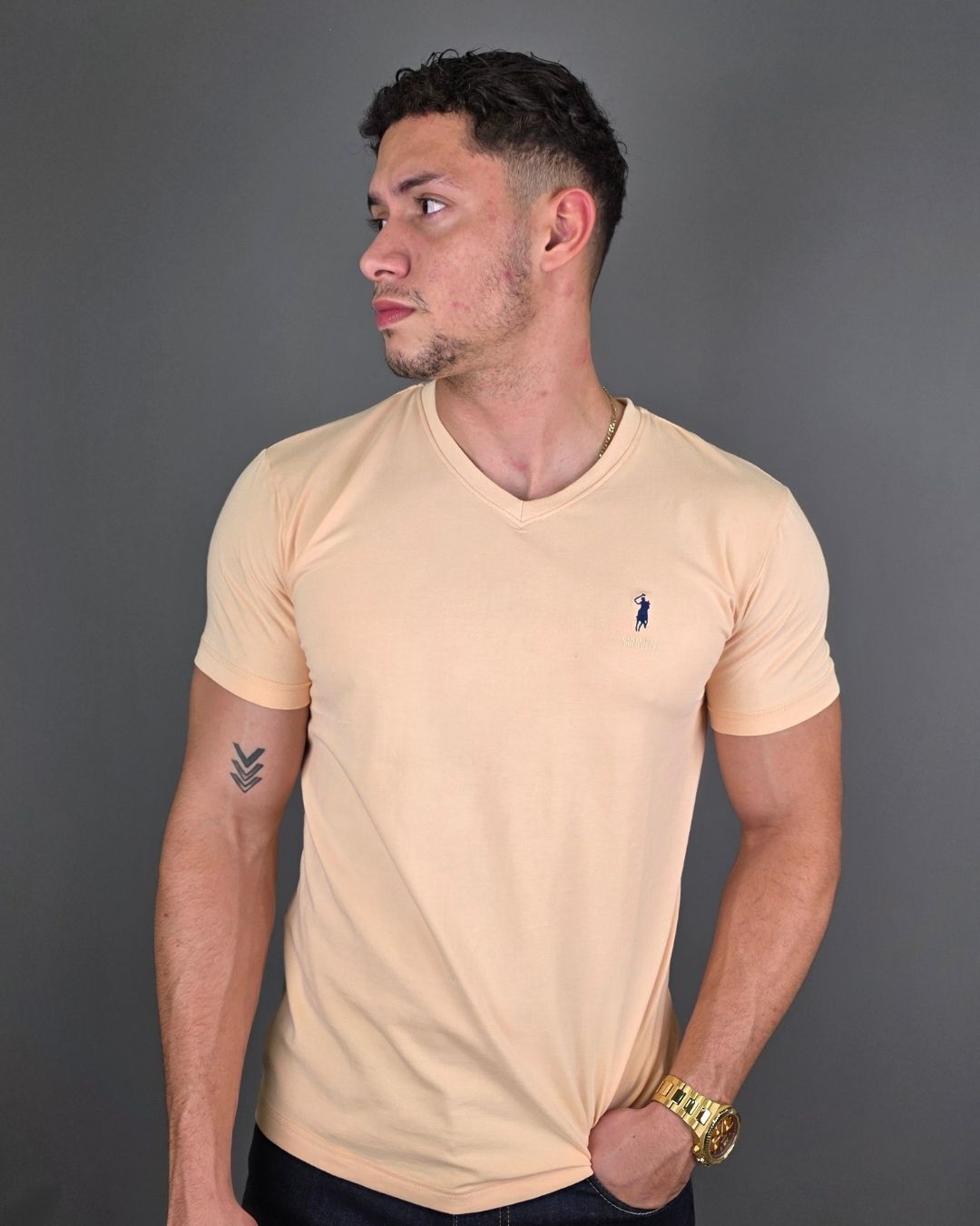 CAMISETA CAMBRIDGE POLO BEIGE PARA CABALLERO