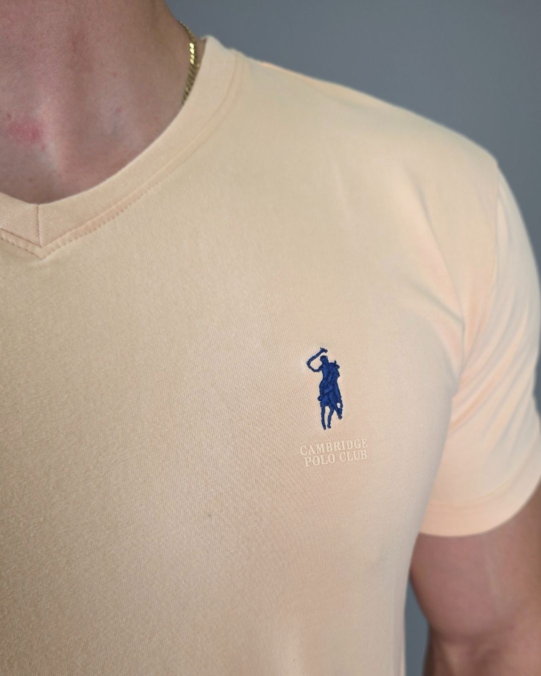 CAMISETA CAMBRIDGE POLO BEIGE PARA CABALLERO