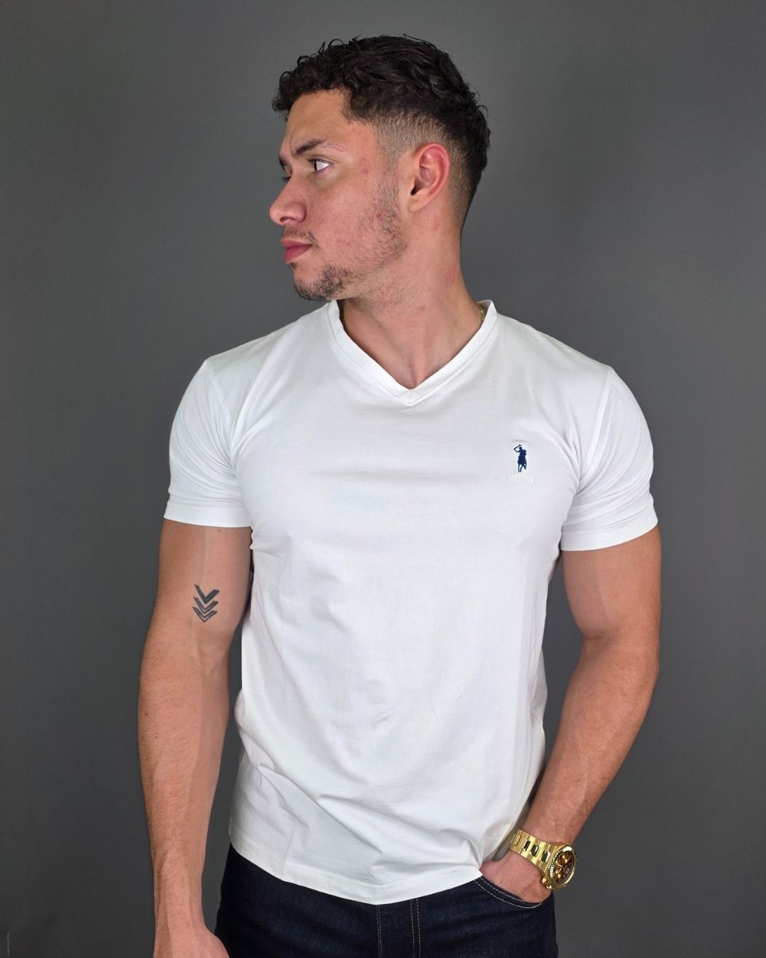 CAMISETA CAMBRIDGE POLO BLANCA PARA CABALLERO