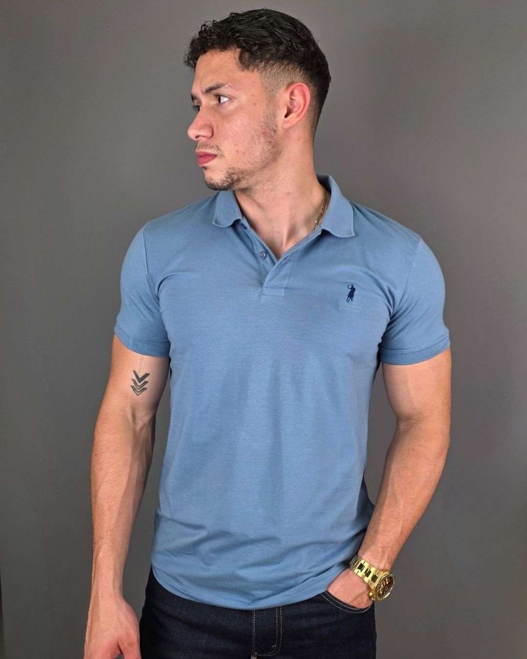 POLO CAMBRIDGE POLO PARA CABALLERO AZUL CLARO