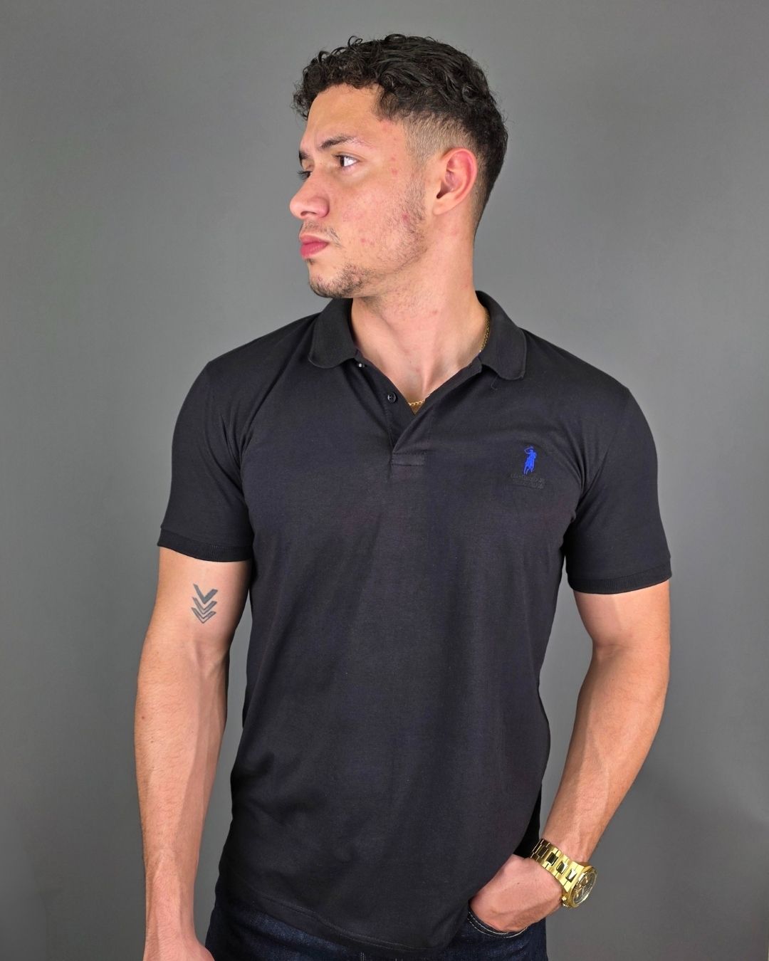 POLO CAMBRIDGE POLO NEGRA PRA CABALLERO