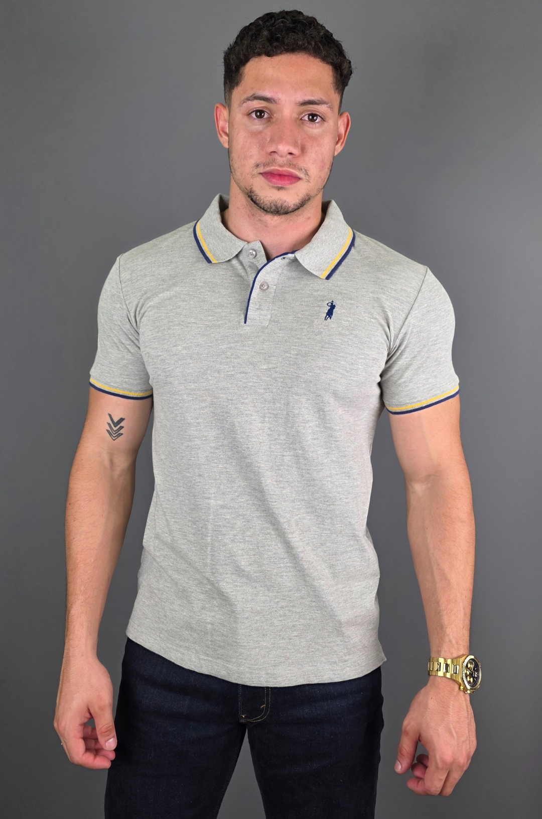 POLO CAMBRIDGE POLO GRIS PARA CABALLERO