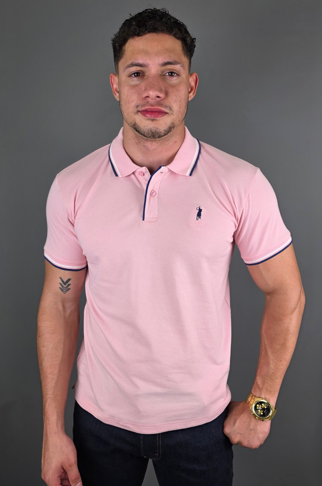 POLO CAMBRIDGE POLO ROSA PARA CABALLERO
