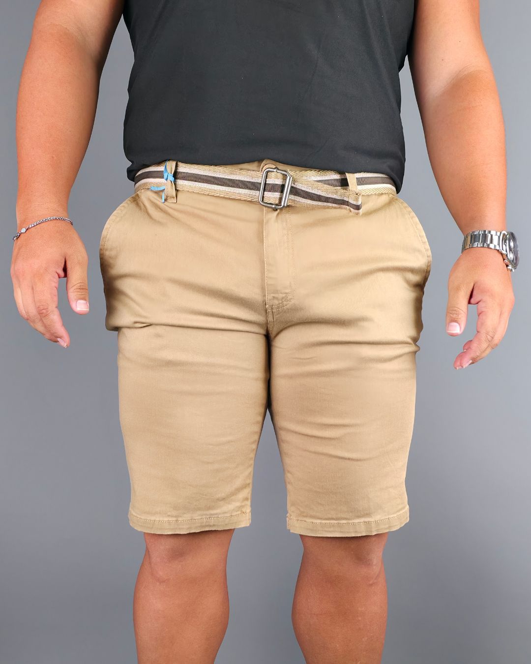 SHORT CAMBRIDGE POLO BEIGE PARA CABALLERO