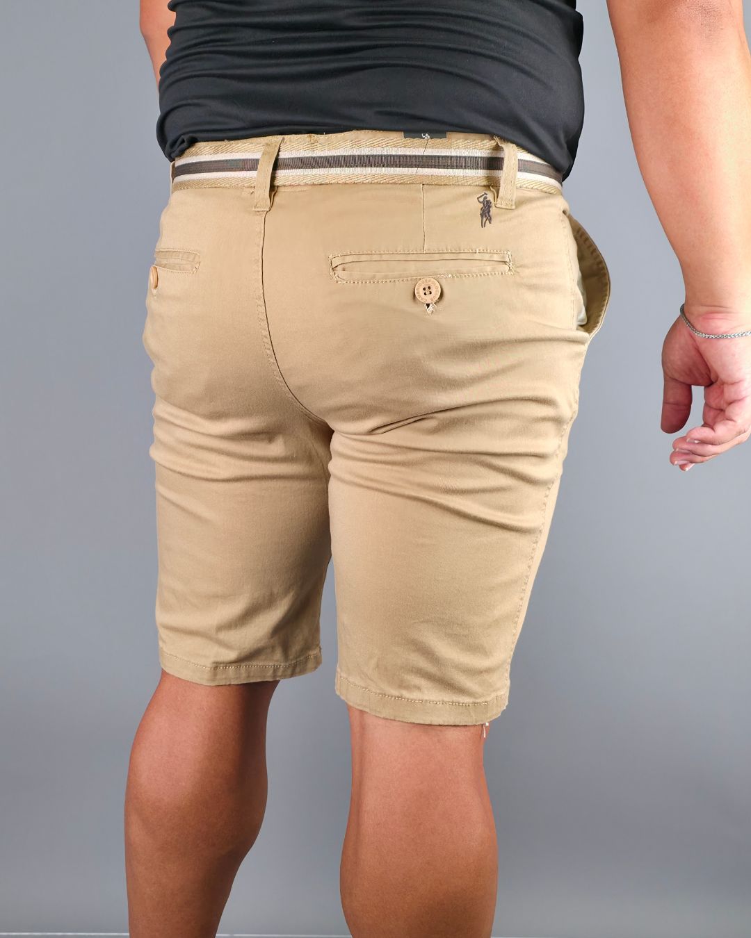 SHORT CAMBRIDGE POLO BEIGE PARA CABALLERO