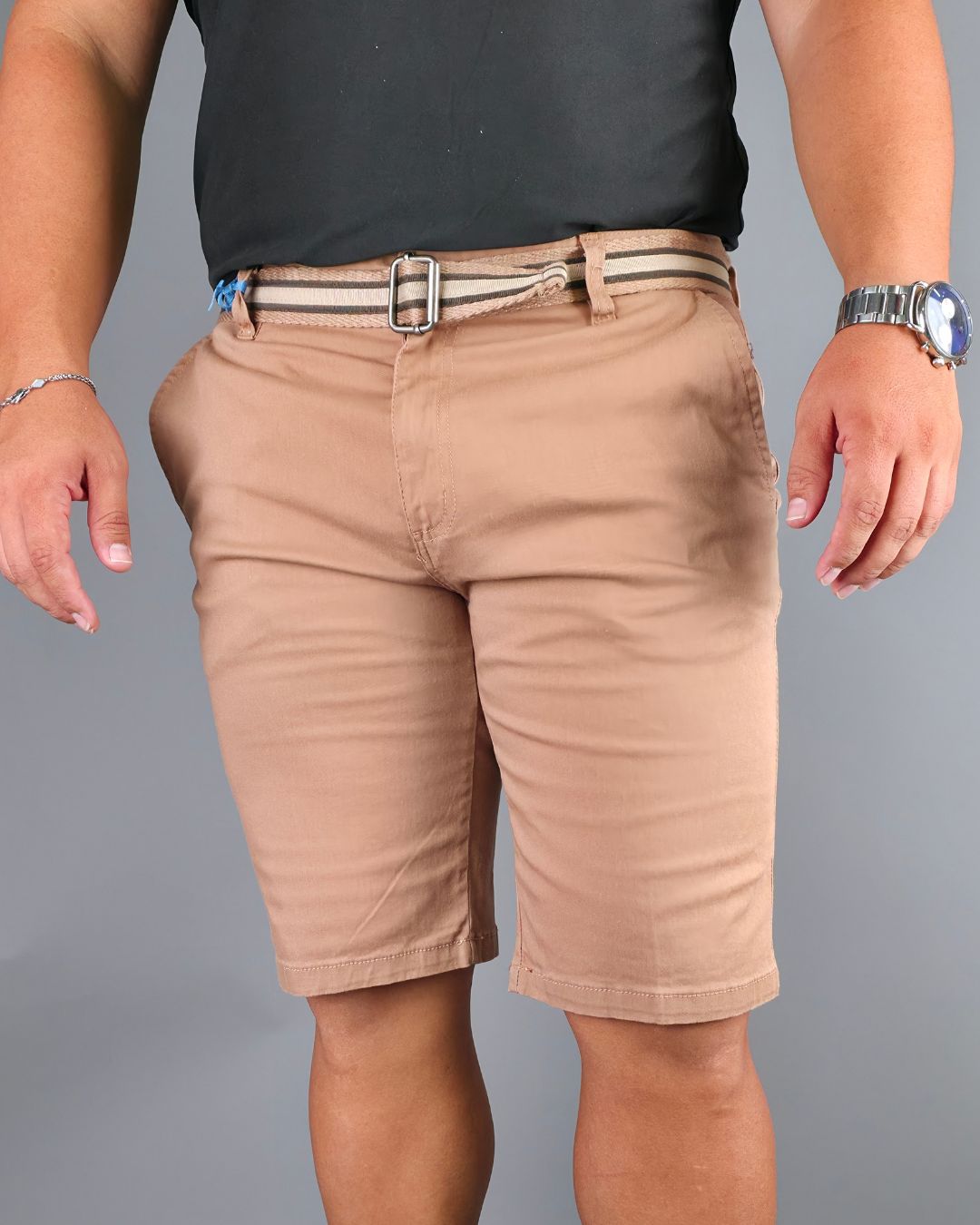 SHORT CAMBRIDGE POLO BEIGE PARA CABALLERO