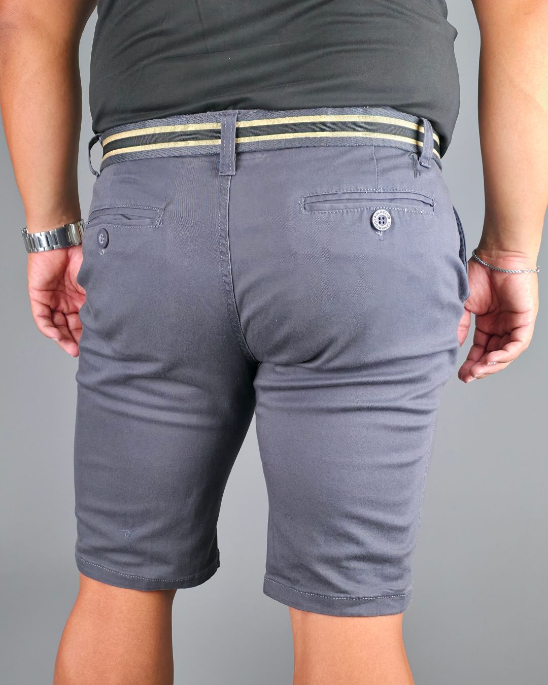 SHORT CAMBRIDGE POLO GRIS OSCURO PARA CABALLERO