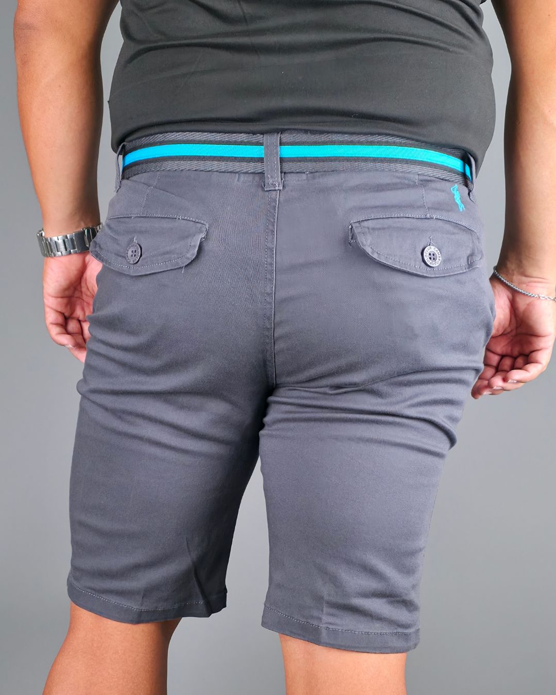 SHORT CAMBRIDGE POLO GRIS PARA CABALLERO