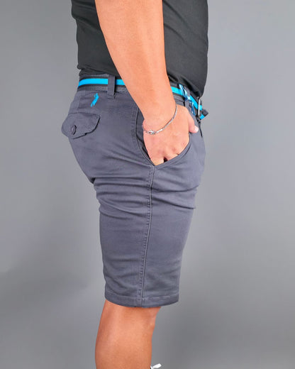 SHORT CAMBRIDGE POLO GRIS PARA CABALLERO