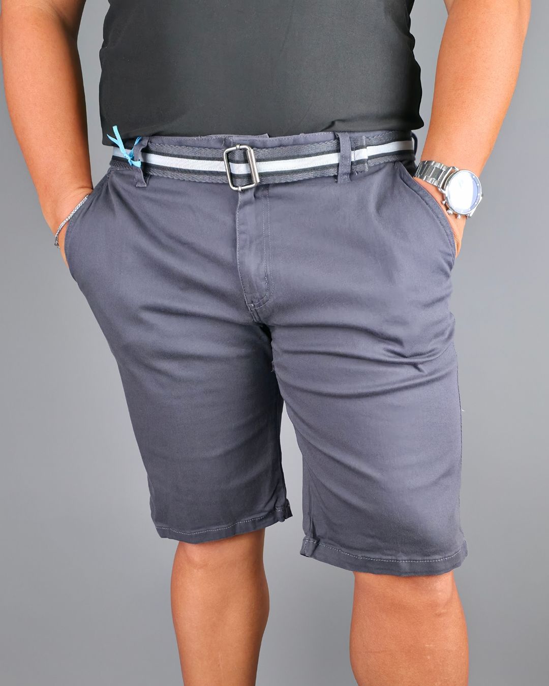 SHORT CAMBRIDGE POLO GRIS PARA CABALLERO
