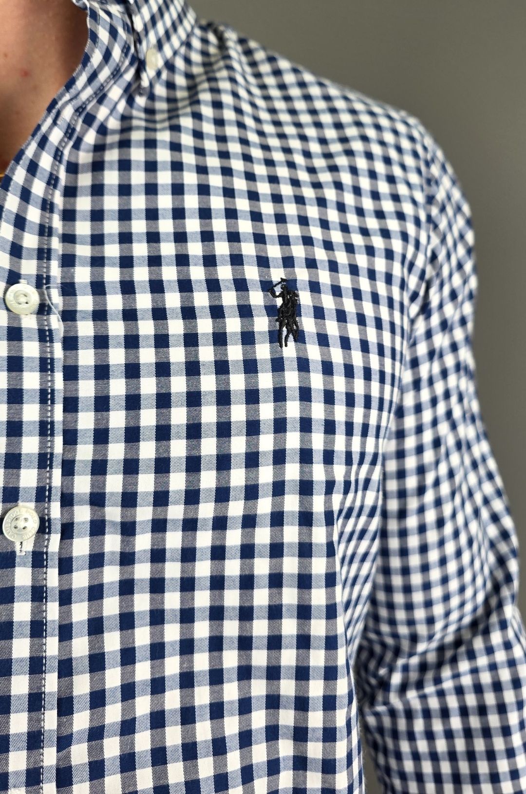 CAMISA CAMBRIDGE POLO AZUL OSCURO MANGA LARGA