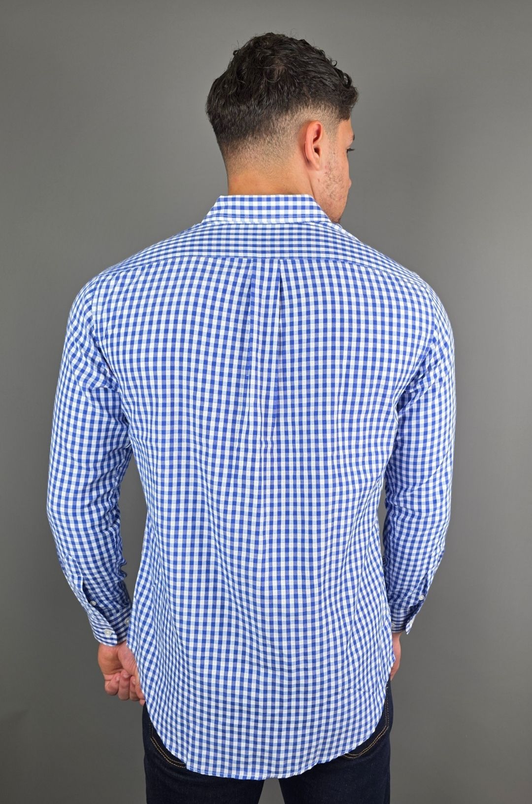 CAMISA CAMBRIDGE POLO AZUL MANGA LARGA