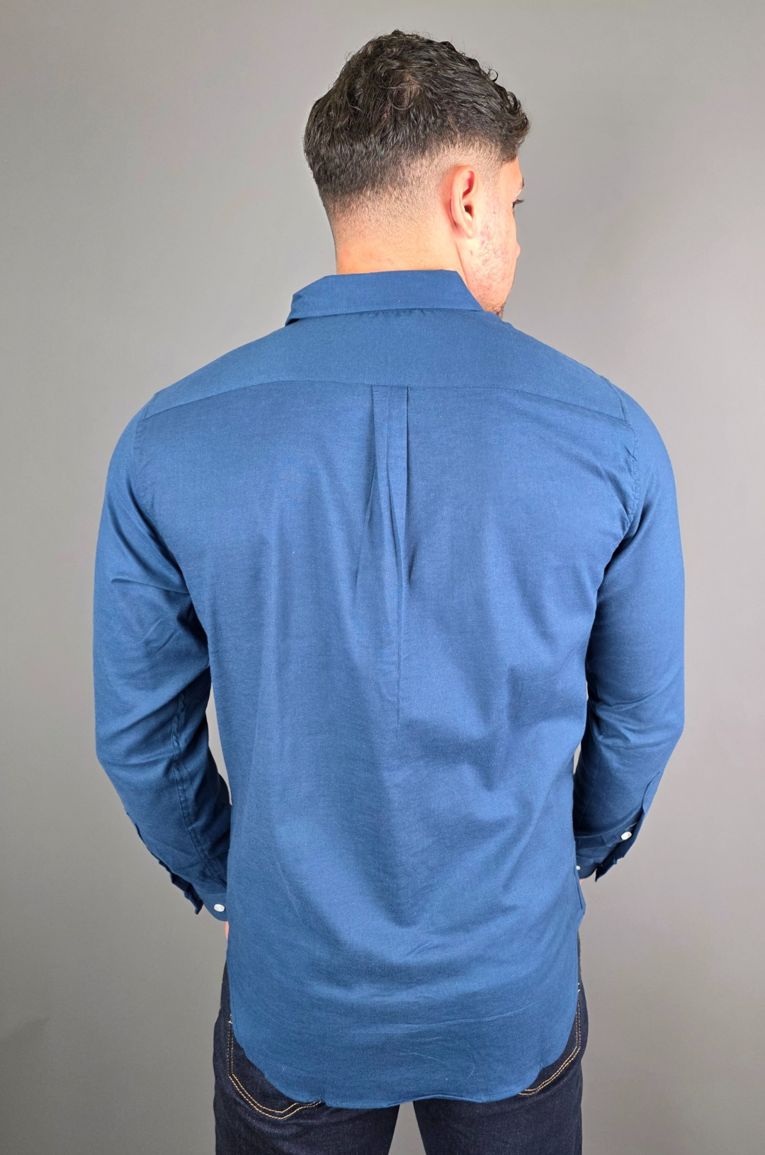 CAMISA CAMBRIDGE POLO AZUL PARA CABALLERO