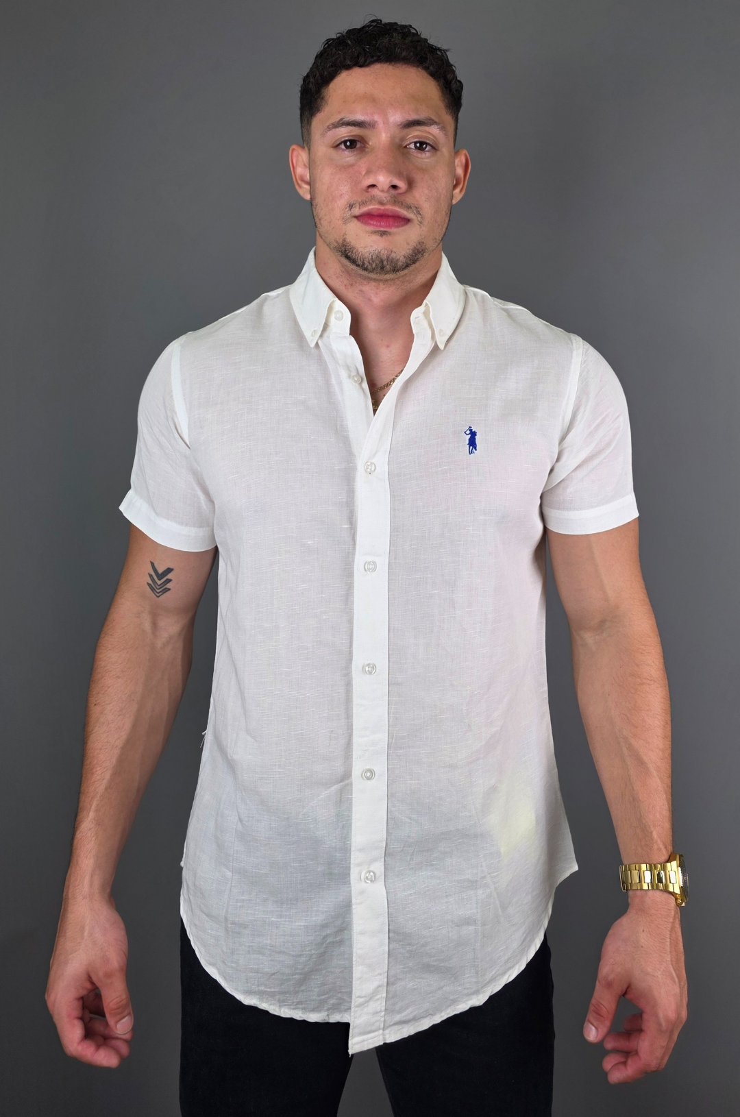 CAMISA CAMBRIDGE POLO BLANCA PARA CABALLERO