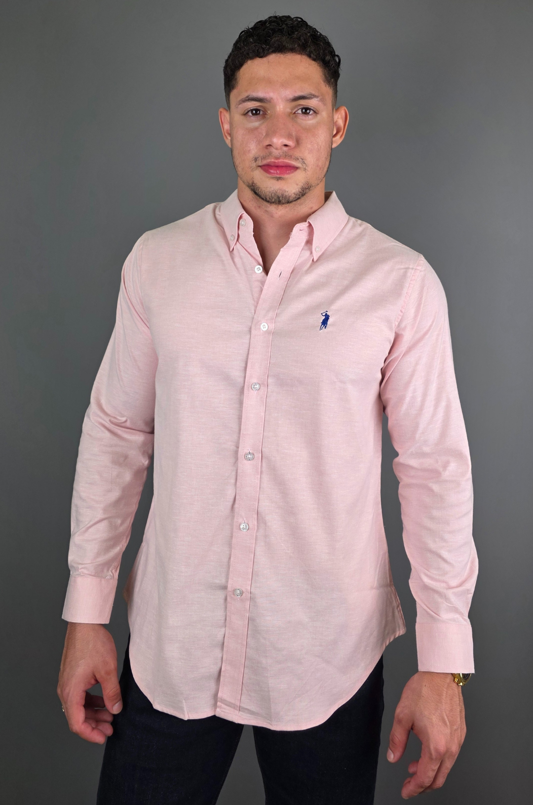 CAMISA CAMBRIDGE POLO ROSADA PARA CABALLERO
