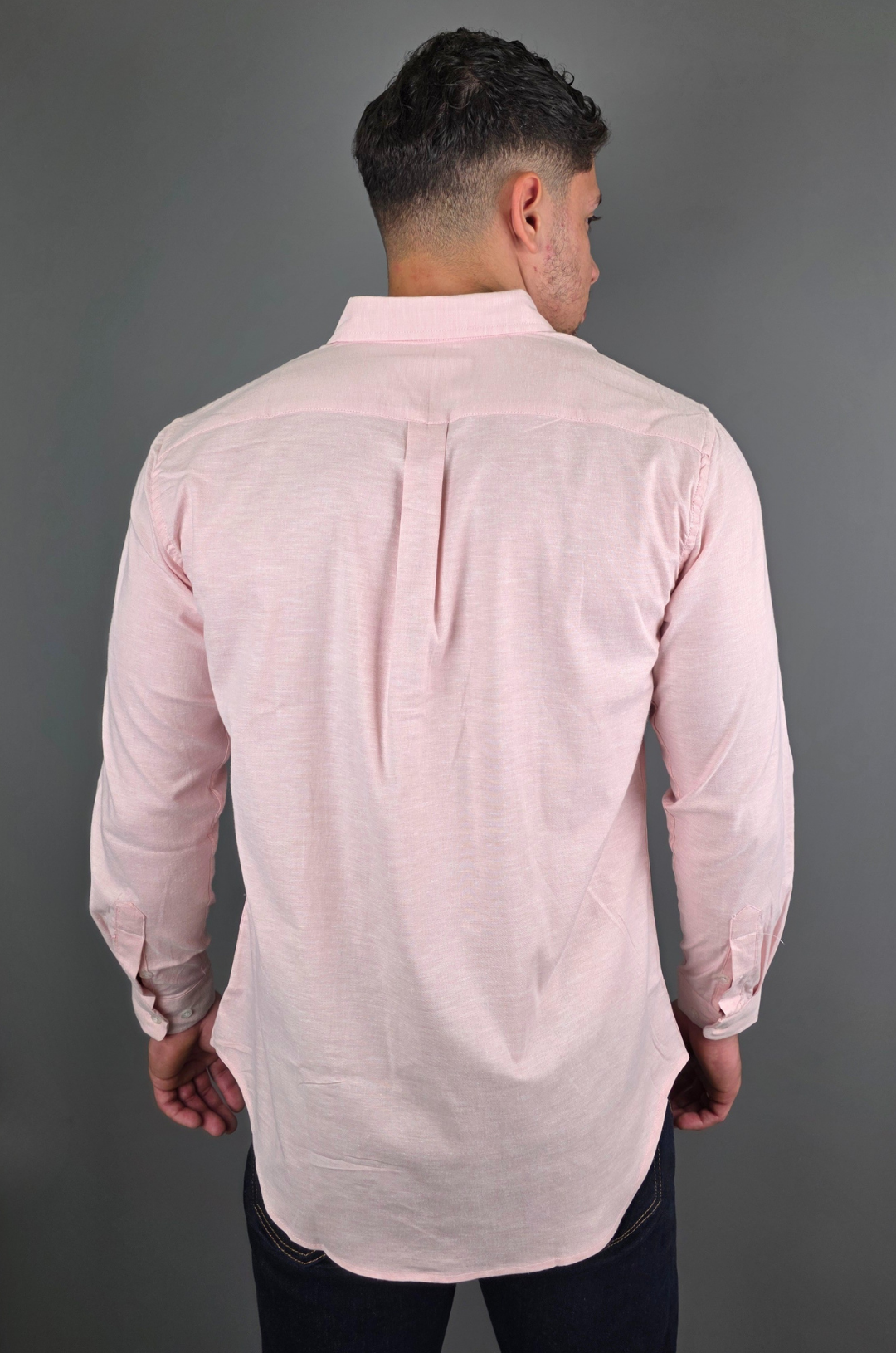CAMISA CAMBRIDGE POLO ROSADA PARA CABALLERO