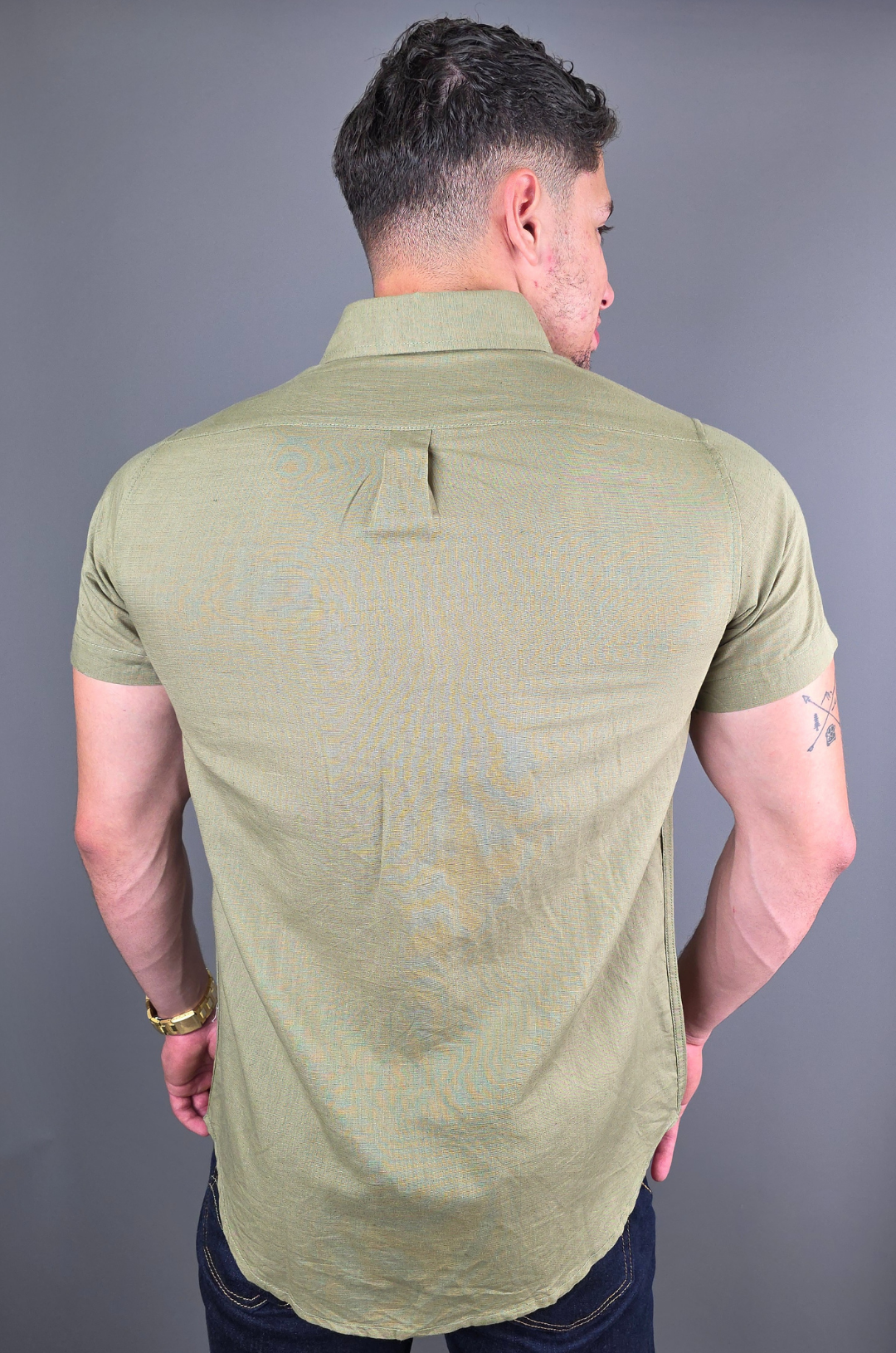 CAMISA CAMBRIDGE POLO VERDE PARA CABALLERO