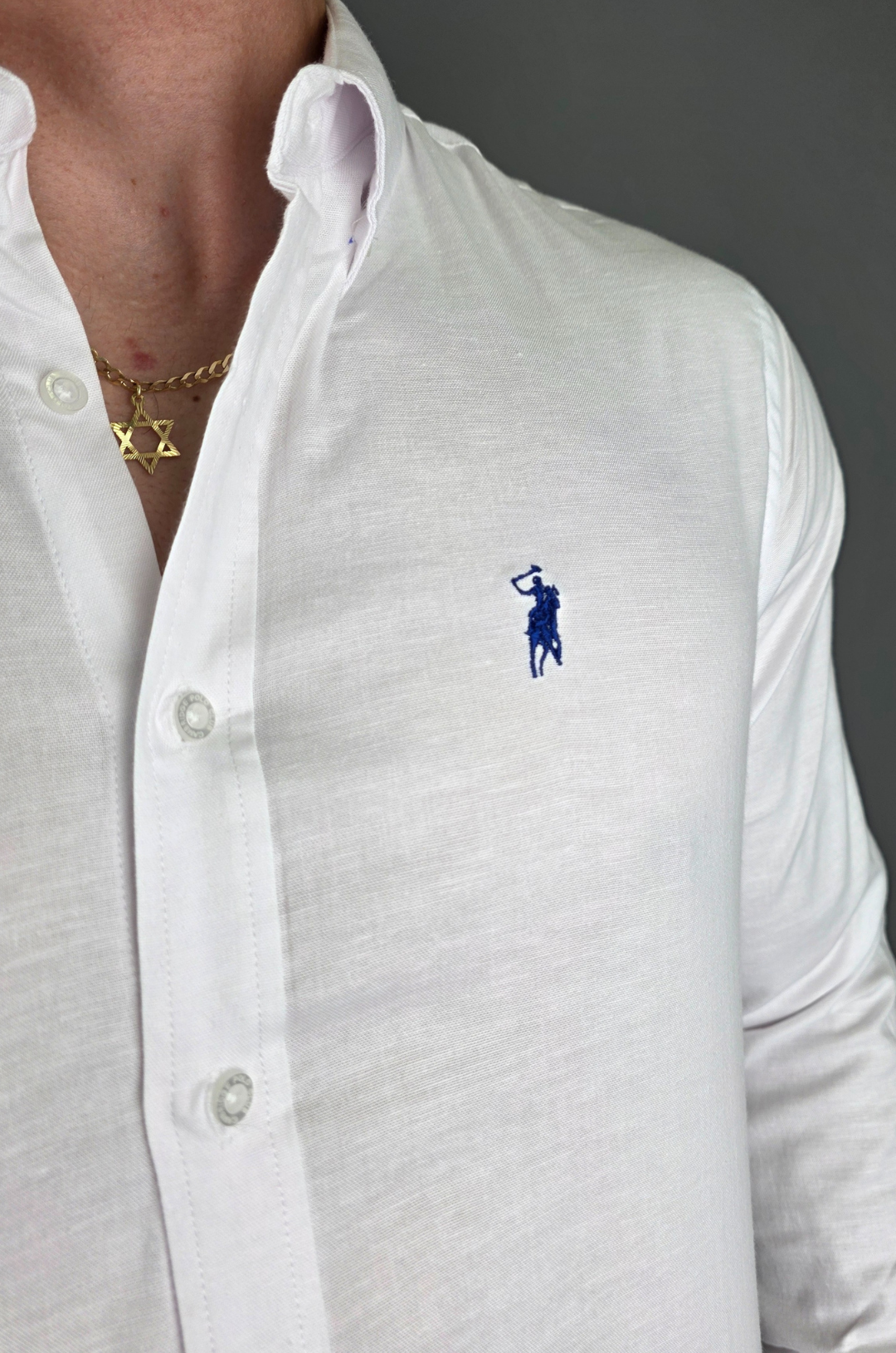 CAMISA CAMBRIDGE POLO BLANCA PARA CABALLERO