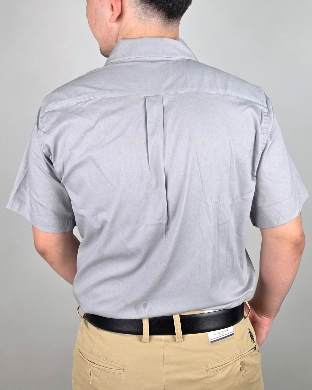 CAMISA CAMBRIDGE POLO GRIS PARA CABALLERO