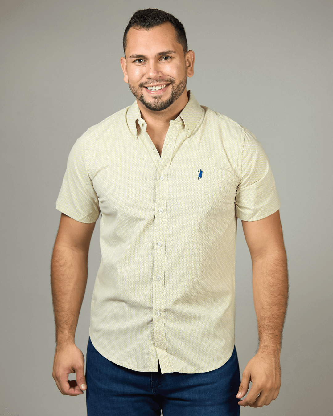 CAMISA CAMBRIDGE POLO MANGA CORTA CABALLERO
