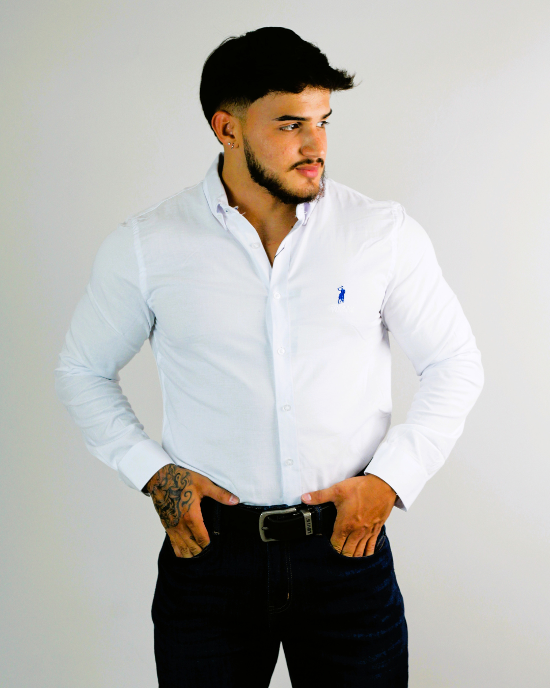 CAMISA CAMBRIDGE POLO MANGA LARGA CABALLERO
