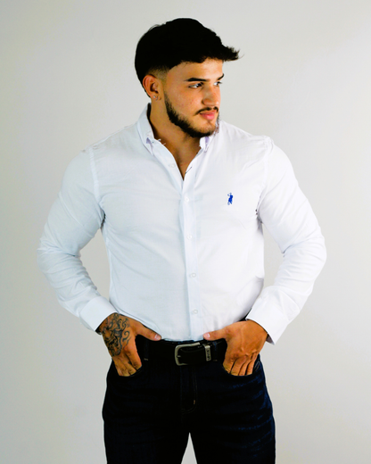 CAMISA CAMBRIDGE POLO MANGA LARGA CABALLERO