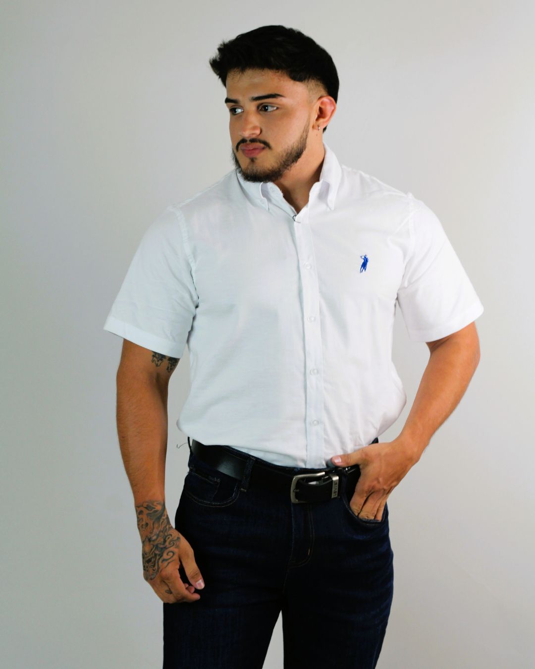 CAMISA CAMBRIDGE POLO MANGA CORTA CABALLERO