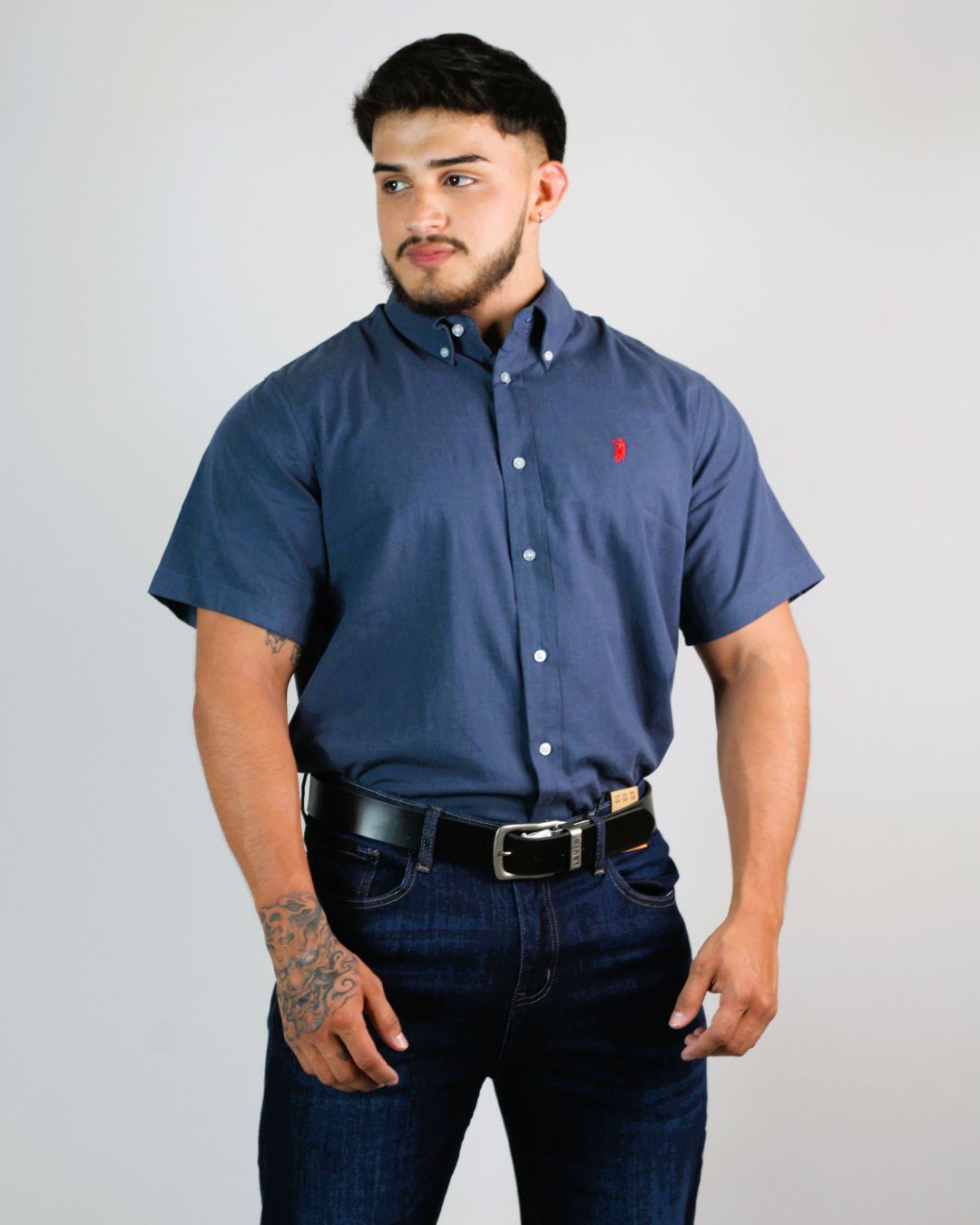 CAMISA CAMBRIDGE POLO MANGA CORTA CABALLERO