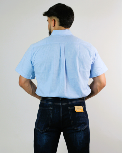 CAMISA CAMBRIDGE POLO MANGA CORTA CABALLERO