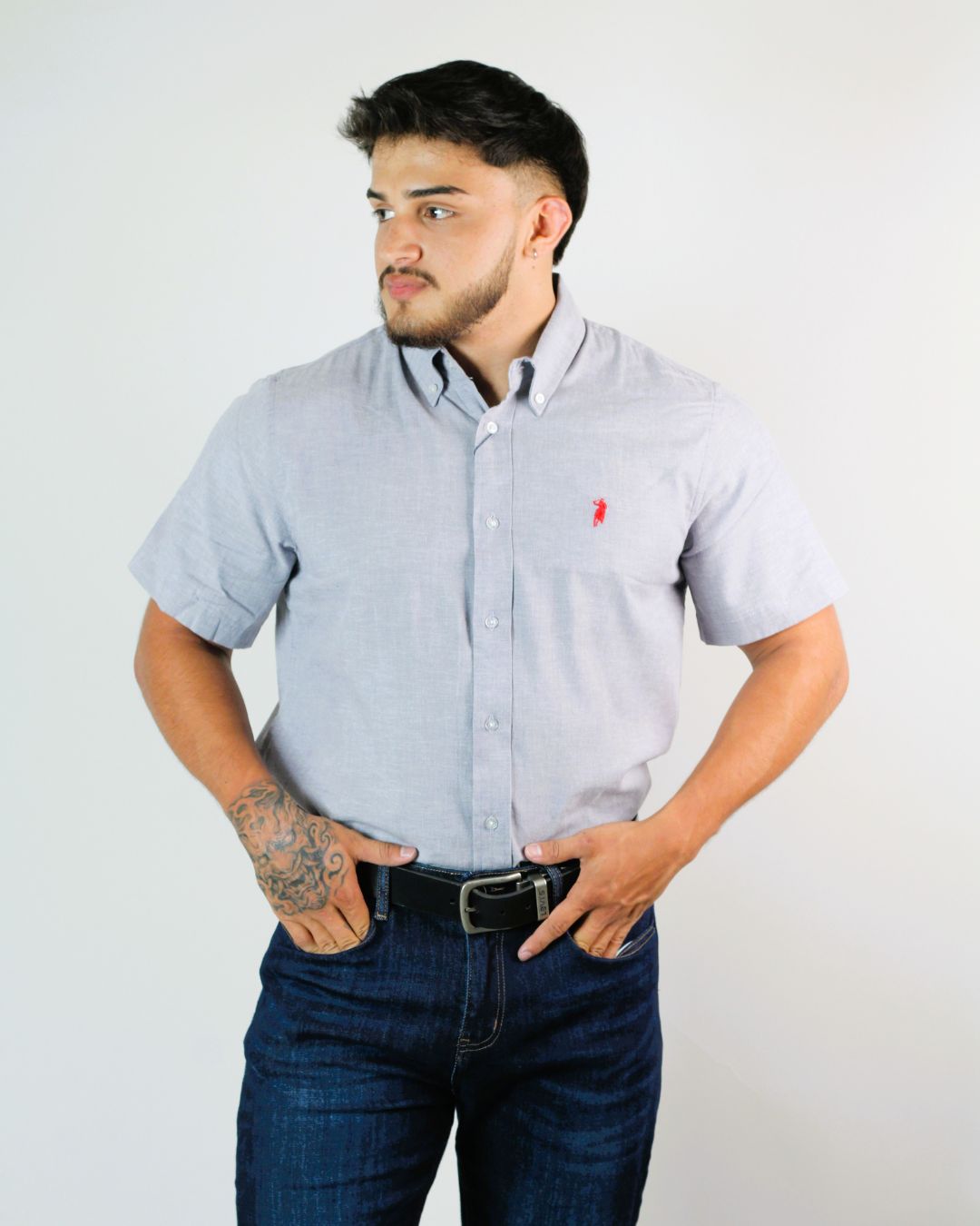 CAMISA CAMBRIDGE POLO MANGA CORTA CABALLERO