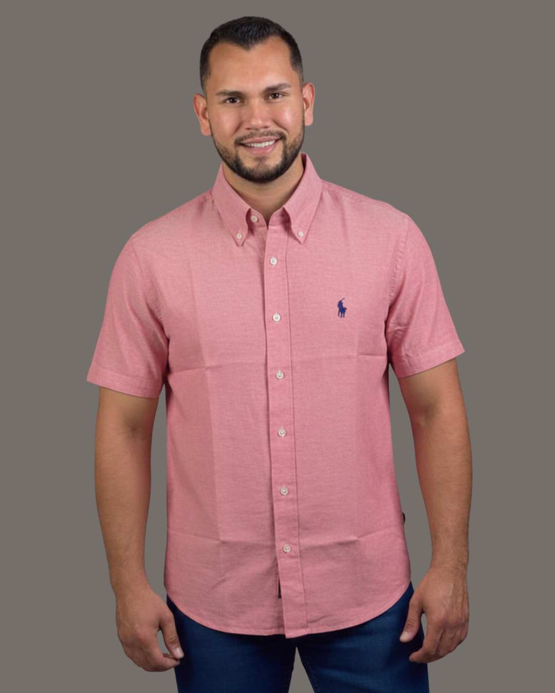 CAMISA CAMBRIDGE POLO MANGA CORTA