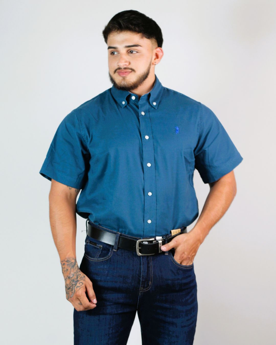 CAMISA CAMBRIDGE POLO MANGA CORTA CABALLERO