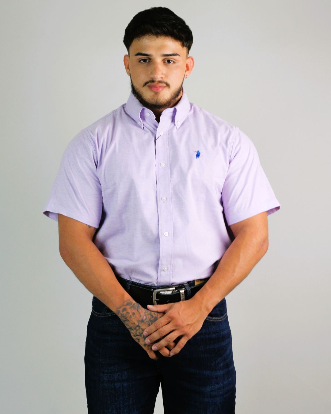 CAMISA CAMBRIDGE POLO MANGA CORTA CABALLERO