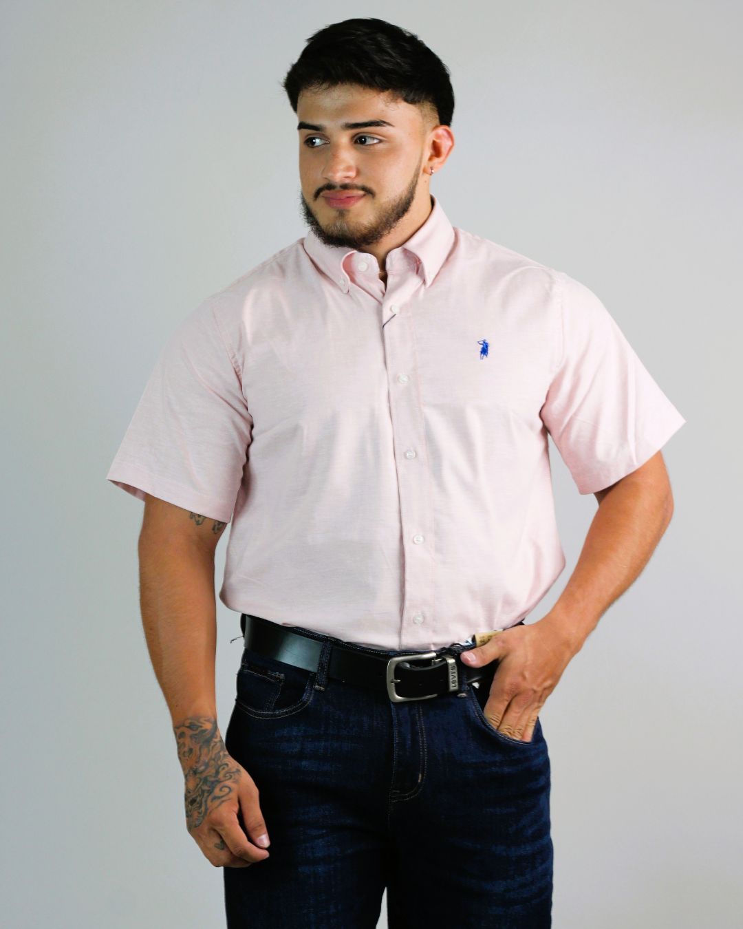 CAMISA CAMBRIDGE POLO MANGA CORTA CABALLERO