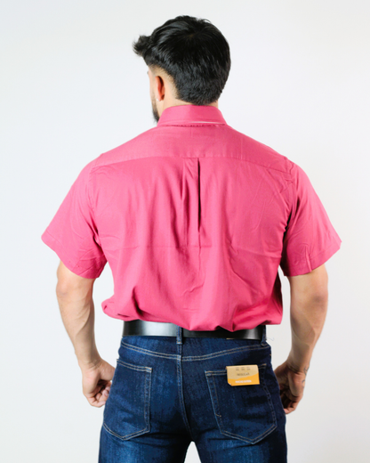 CAMISA CAMBRIDGE POLO  MANGA CORTA CABALLERO