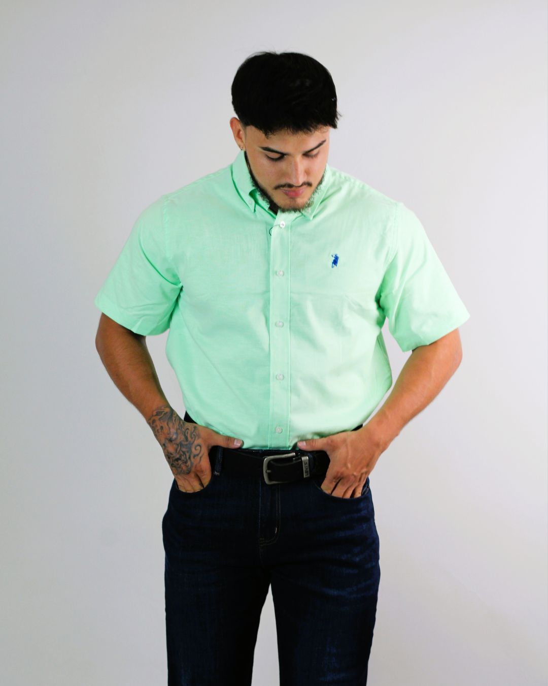 CAMISA CAMBRIDGE POLO MANGA CORTA CABALLERO