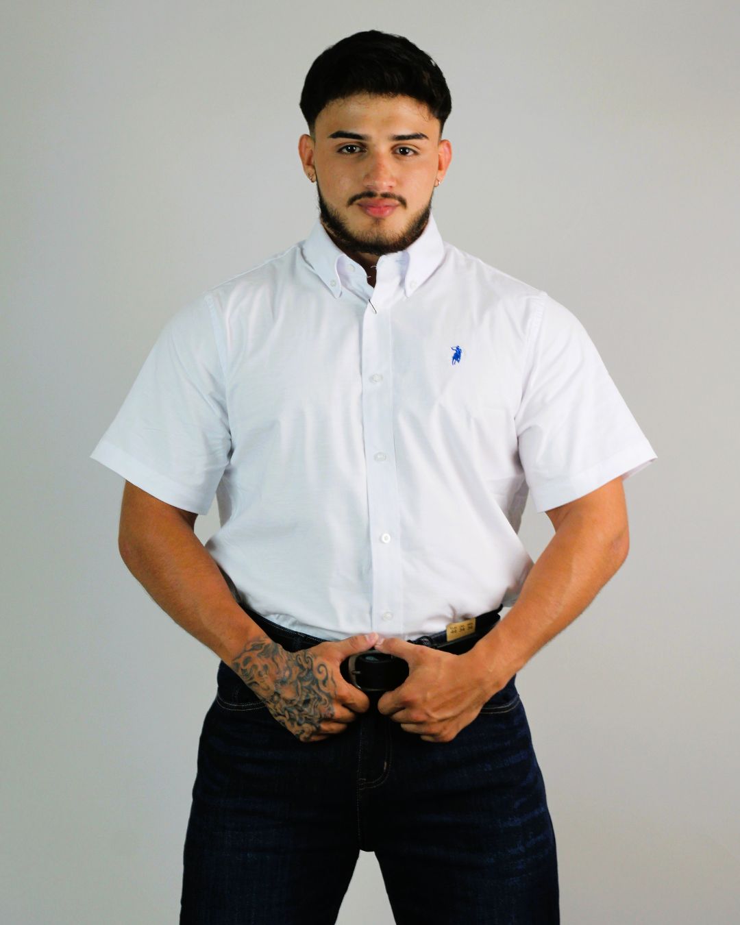 CAMISA CAMBRIDGE POLO MANGA CORTA CABALLERO