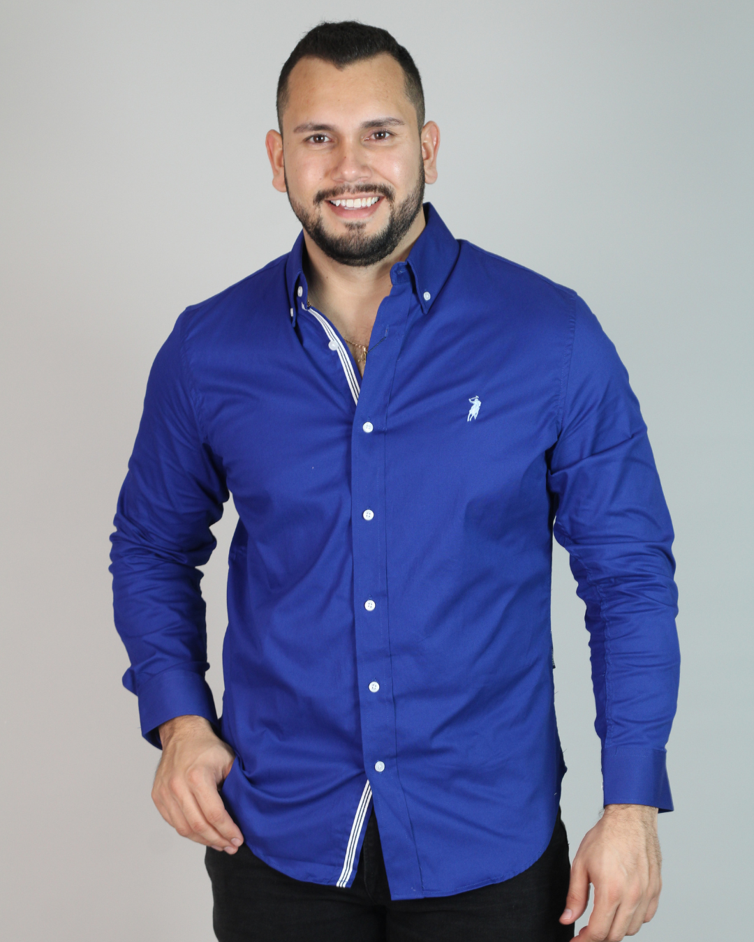 CAMISA CAMBRIDGE POLO MANGA LARGA CABALLERO