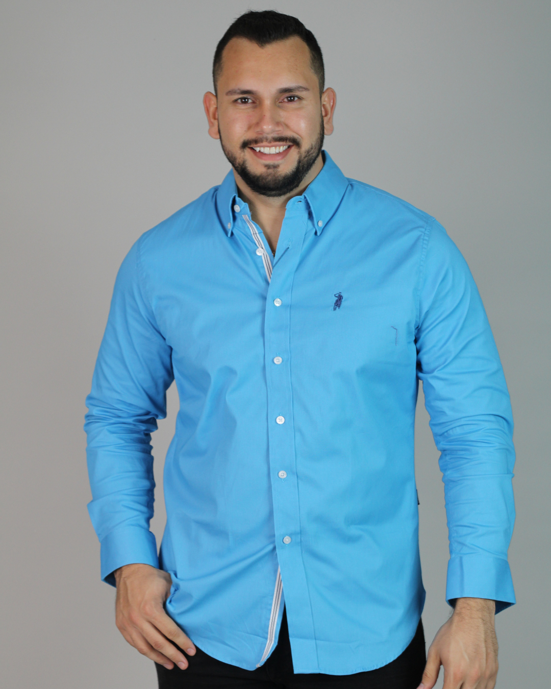CAMISA CAMBRIDGE POLO MANGA LARGA CABALLERO