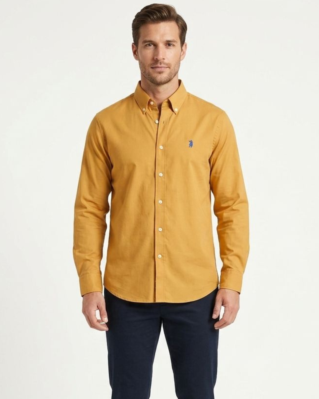 CAMISA CAMBRIDGE POLO MANGA LARGA CABALLERO