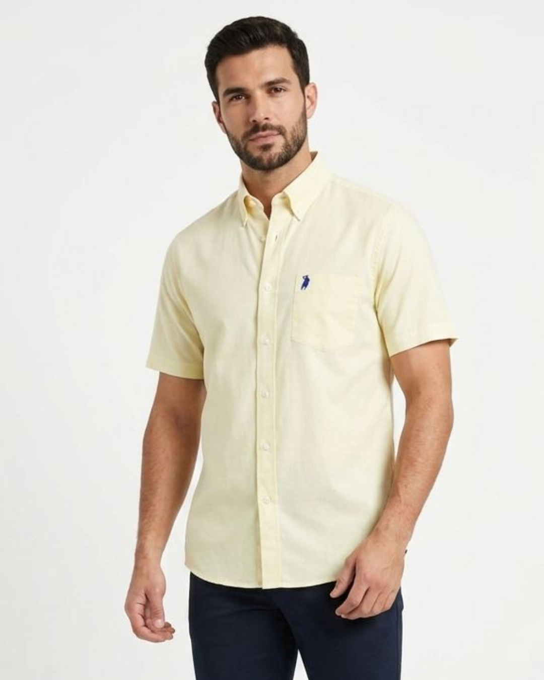 CAMISA CAMBRIGDE POLO MANGA CORTA CABALLERO